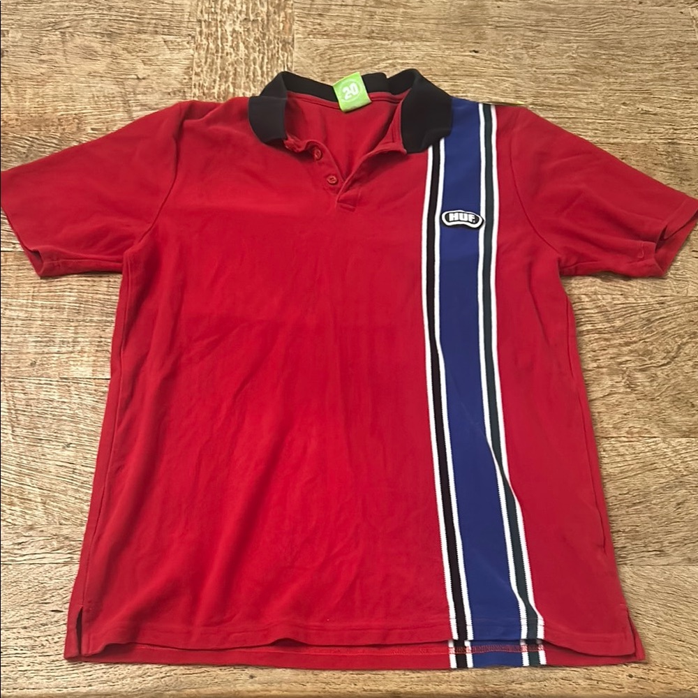 HUF Red Polo Shirt